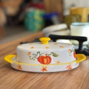 Temptations Pumpkin Butter Dish with Lid